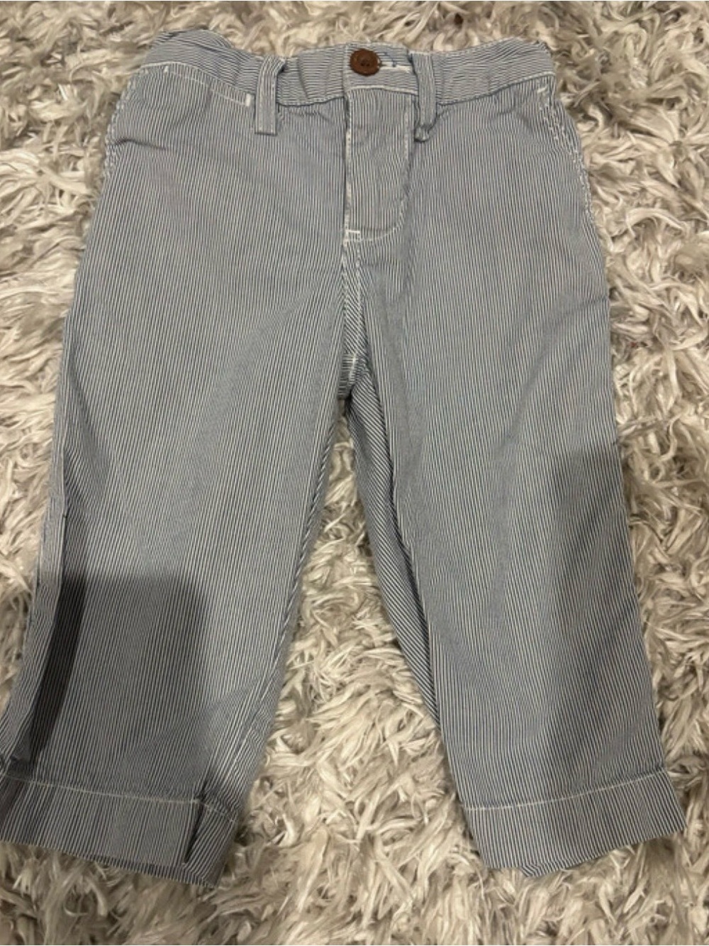 Ralph Lauren Blue and White Pinstripe Kids Pants Size 12M